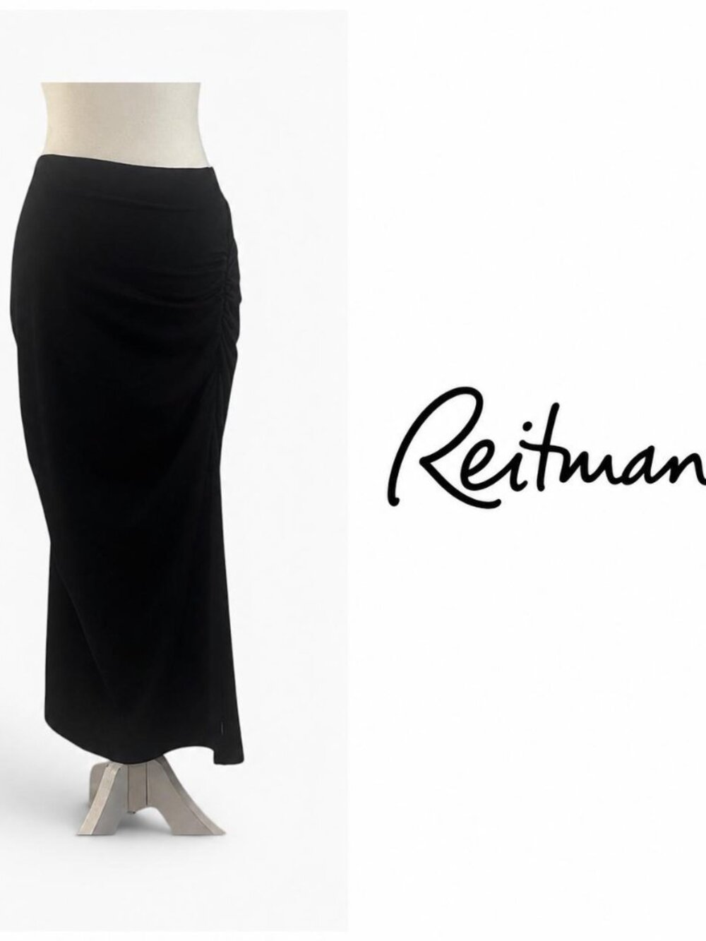 Reitmans Black Midi Skirt  NWT - Size 4